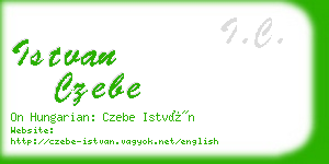istvan czebe business card